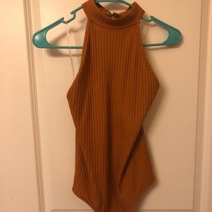 Burnt orange bodysuit